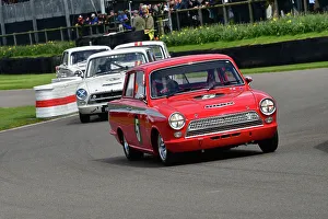 Jim Clark Trophy Prints: CJ12 5248 Peter Chambers, Mike Jordan, Ford Lotus Cortina Mk1