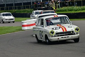 Jim Clark Trophy Prints: CJ12 5250 Andy Priaulx, Shaun Lynn, Ford Lotus Cortina Mk1