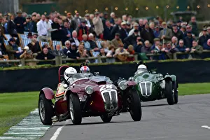 John Ure Prints: CJ12 6381 John Ure, Frazer Nash Le Mans replica
