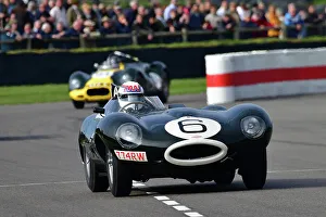 Andy Wallace Prints: CJ12 6420 Andy Wallace, Jaguar D-Type Long Nose