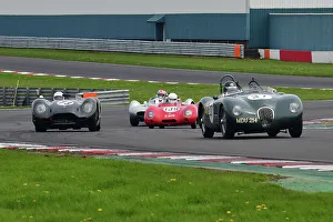 CJ12 7107 Nigel Webb, John Young, Jaguar C-Type, Chris Clarkson, Lister Knobbly