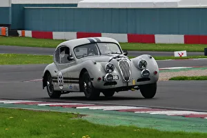 MRL RAC Woodcote Trophy And Stirling Moss Trophy For Pre-’56 And Pre-’61 Sports Cars Prints: CJ12 7136 Marc Gordon, Read Gomm, Jaguar XK140