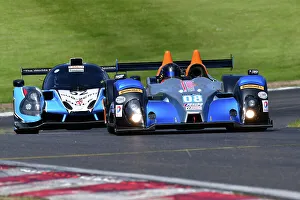 Prints of Masters Endurance Legends, a series of races that are open to prototypes in categories; LMP1, LMP2, LMP900, LMP675 and LMP3, along with GTs in categories; GT1, GT2, GT3 and GTE Masters Historic Festival, Brands Hatch, May 2023 Prints: CJ12 8815 James Hagan, Chris Atkinson, Oreca FLM09