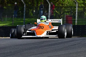 Prints of Simon Fish, Arrows A4, Masters Racing Legends, two races of twenty minutes for F1 cars from the years 1966 to 1985, split into four classes, Jackie Stewart, Patrick Head, Niki Lauda Masters Historic Festival, Brands Hatch, May 2023 Prints: CJ12 9284 Simon Fish, Arrows A4