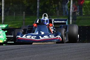 Prints of Peter Williams, LEC CRP1, Masters Racing Legends, two races of twenty minutes for F1 cars from the years 1966 to 1985, split into four classes, Jackie Stewart, Patrick Head, Niki Lauda Masters Historic Festival, Brands Hatch, May 2023 Prints: CJ12 9316 Peter Williams, LEC CRP1
