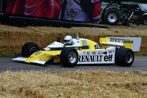 Grand Prix Great Prints: CJ13 0555 Rene Arnoux, Alain Serpaggi, Renault RS10