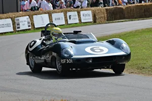 The Racing Years Prints: CJ13 0871 James Cottingham, Tojeiro Ecosse Jaguar