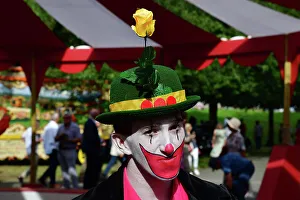 Late Summer Prints: CJ13 0906 Clown solemn face