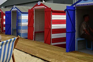 Late Summer Prints: CJ13 0954 Beach huts on the boardwalk