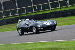 Sussex Trophy Prints: CJ13 1774 Gary Pearson, Jaguar D-Type Long Nose