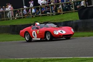 Sussex Trophy Prints: CJ13 1829 Sam Hancock, Ferrari 246S Dino