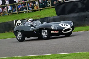 Sussex Trophy Prints: CJ13 1837 John Young, Jaguar D-Type Long Nose