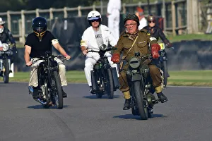 Track Parade - Motorcycle Celebration Prints: CJ13 2117 Military motorcycle