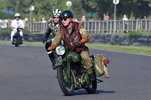 Harley Davidson Prints: CJ13 2219 ex-military Matchless