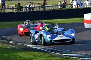 Late Afternoon Race Prints: CJ13 3286 Julien Draper, Lola-Chevrolet T70 Spyder