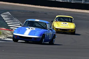 HSCC 70’s Road Sports, Historic Road Sports And Historic Touring Cars Prints: CJ13 8509 Robert Rowe, Lotus Elan S3, Mark Leverett, Lotus Elan S4
