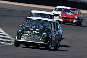 HSCC 70’s Road Sports, Historic Road Sports And Historic Touring Cars Prints: CJ13 8516 Roger Godfrey, Austin Mini Cooper S