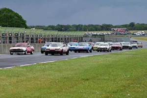 HRDC ‘Gerry Marshall’ Trophy For Pre-1983 Group 1 And Group 1½ Touring Cars Prints: CJ14 1936 The grid for the start