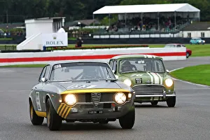 St Mary’s Trophy Race Prints: CJ14 8056 Alex Furiani, Alfa Romeo Giulia Sprint GTA, Nick Swift, Morris Mini Cooper S