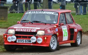 Race Retro 2013 Prints: CJ3 0629 Andy Cooper, John Price, Renault 5 Maxi Turbo, VVS 69 W