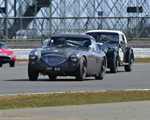 CJ3 2556 Mike Thorne, Austin Healey 100M