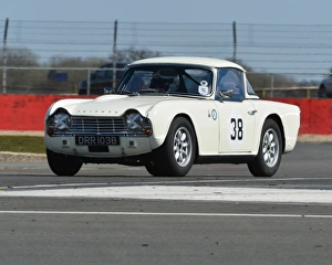 David Allen Prints: CJ3 2592 David Allen, Triumph TR4, DRR 103 B