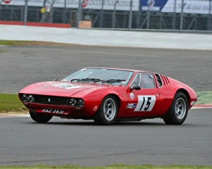Prints of Michael Eagles, DeTomaso Mangusta, RAZ 3831, Historic Road Sports Championship, HSCC, Silverstone International, Silverstone HSCC Events 2013 Prints: CJ3 6573 Michael Eagles, DeTomaso Mangusta