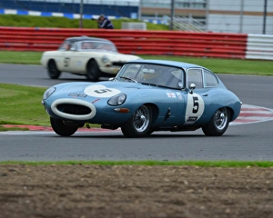 Guards Trophy For Gt Cars Prints: CJ3 6744 John Truslove, Jaguar E-Type, BGC 6 B