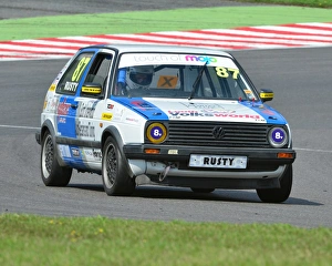 Lotus Festival 2013 Brands Hatch Prints: CJ4 5593 Rusty Laidler, Mk2 Golf GTi