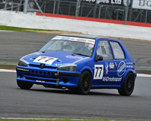 Racing Silverstone Prints: CJ6 0023 Matthew Darlington, Peugeot 106 Gti