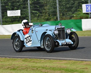 VSCC Bob Gerard Memorial Trophy Meeting Mallory Park Aug 2015 Prints: CJ6 0425 Anne Boursot, MG PA