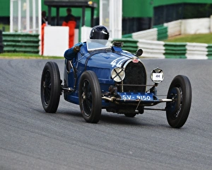 VSCC Bob Gerard Memorial Trophy Meeting Mallory Park Aug 2015 Prints: CJ6 0447 Bruce Stops, Bugatti T35-44