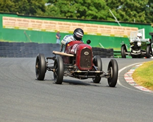 VSCC Bob Gerard Memorial Trophy Meeting Mallory Park Aug 2015 Prints: CJ6 0493 Nick Leston, Lovell Elkhart Sprint Racer