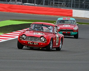 AMOC Racing Silverstone National, Saturday 10th October 2015 Prints: CJ6 3021 Tony Slingo, Triumph TR4, PSJ 321