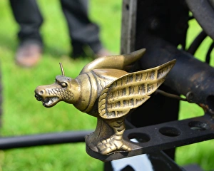 VSCC Shuttleworth And Nuffield Trophies Race Meeting And Classic Formula Ford Prints: CJ6 6144 Mark Walker, Thunderbug mascot