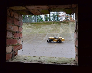 VSCC New Year Driving Tests, Brooklands, January 2017 Prints: CJ6 6942 George Diffey, Austin 7