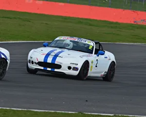 TCR UK Championship, Rounds 1 And 2, Silverstone, Sunday 1st April 2018 Prints: CJ7 1504 Jonathan Greensmith, Mazda MX-5 Mk3