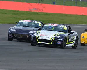 TCR UK Championship, Rounds 1 And 2, Silverstone, Sunday 1st April 2018 Prints: CJ7 1516 Sam Tatler, Mazda MX-5 Mk3