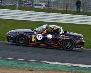 TCR UK Championship, Rounds 1 And 2, Silverstone, Sunday 1st April 2018 Prints: CJ7 1576 Jeremy Crook, Mazda MX-5 Mk3