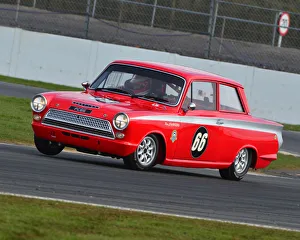 TCR UK Championship, Rounds 1 And 2, Silverstone, Sunday 1st April 2018 Prints: CJ7 1734 Pete Chambers, Ford Lotus Cortina Mk1