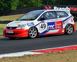 American SpeedFest VI, Brands Hatch, June 2018 Prints: CJ7 3628 David Hutchins, Honda Civic Type R