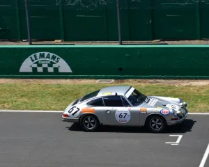 1966 1971 Prints: CJ7 4213 Claudia Hurtgen, Arndt Ellinghorst, Helmut Hutter, Porsche 911 T-R