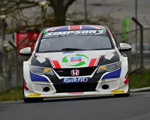 BTCC Championship, Launch Day, Brands Hatch, March 2019 Prints: CJ7 7581 Matt Simpson, Honda Civic Type R
