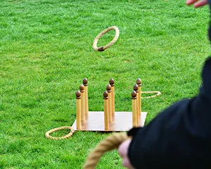 CJ7 7842 Quoits on the lawn