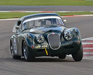 Donington Historic Festival, May 2019 Prints: CJ7 8463 Marc Gordon, Jaguar XK150 FHC
