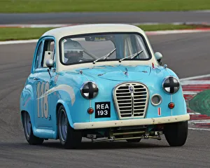 Donington Historic Festival, May 2019 Prints: CJ7 8471 Merlin Glanville, David Glanville, Austin A35 Academy