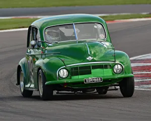 Donington Historic Festival, May 2019 Prints: CJ7 8474 Paul Alcock, Mark Daniell, Morris Minor Lowlight