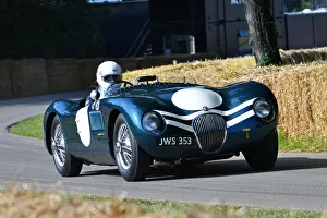 Chris Keith Lucas Prints: CJ9 0421 Chris Keith-Lucas, Jaguar C-Type