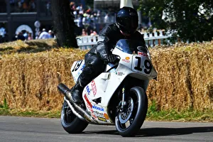 Wesley Wall Prints: CJ9 0563 James Hewing, Wesley Wall, Norton NRS, White Charger