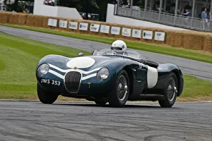 Chris Keith Lucas Prints: CJ9 1570 Chris Keith-Lucas, Jaguar C-Type
